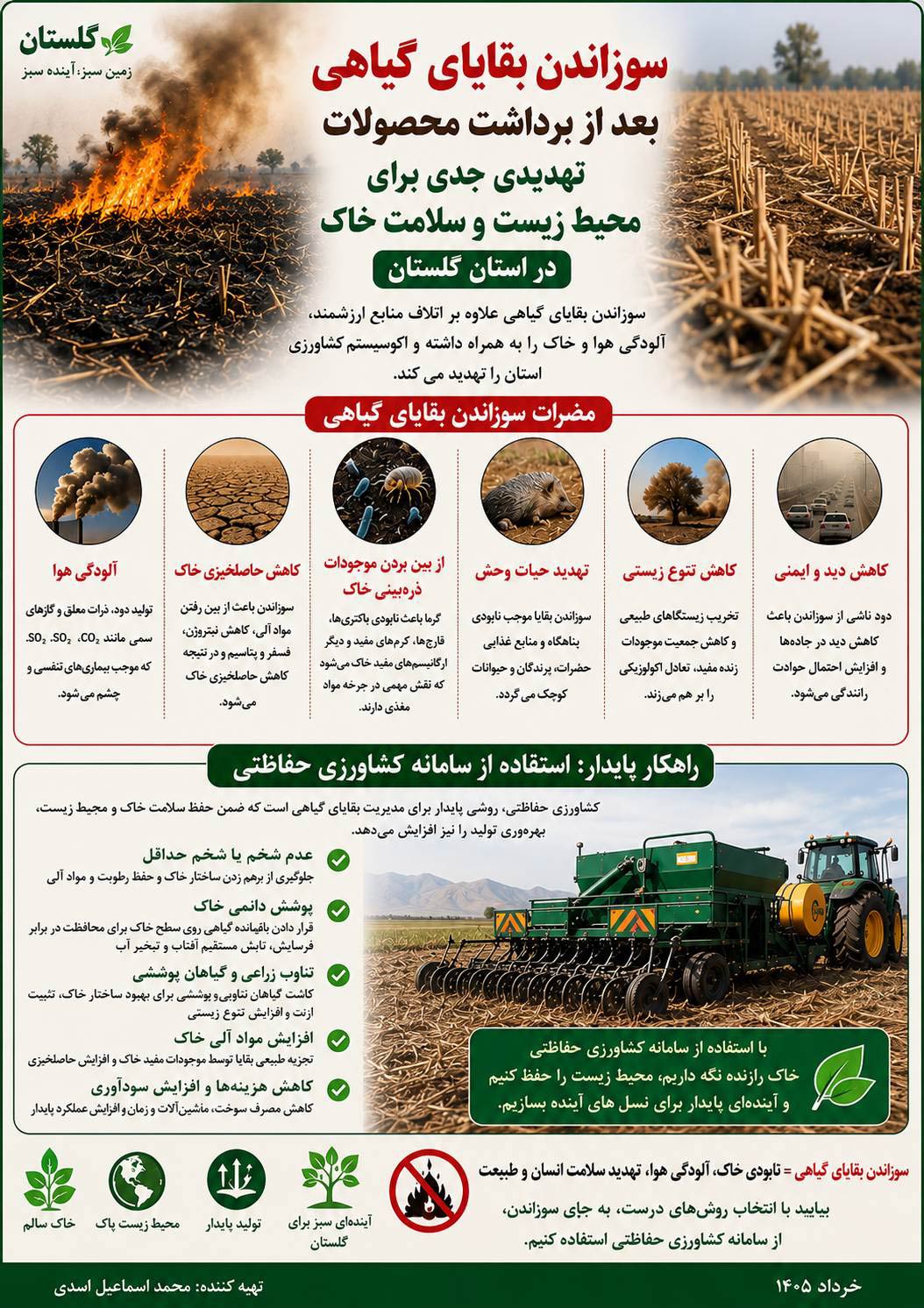 سوزاندن-بقایای-گیاهی