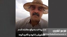 گندم‌کاران نابود شدند؛ روایتی تلخ کشاورز از جیب خالی و وعده‌های بربادرفته+ویدئو