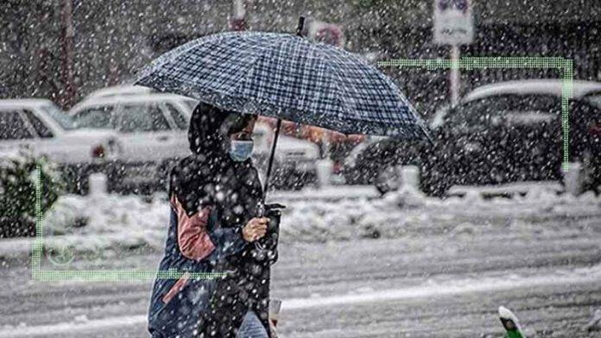 بارش برف و باران در ۸ استان