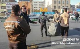 شهرداری با بنر به جنگ دست‌فروشان ایرانشهر رفت
