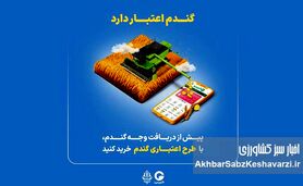 گندم اعتبار دارد؛ طرح گرین‌پی ویژه گندم‌کاران