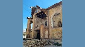 خطر در کمین عمارت باغ سالاری شیراز: بخش‌هایی از بنای تاریخی فرو ریخت

