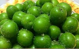 ۵ عدد گوجه سبز نوبرانه، نیم میلیون تومان!

