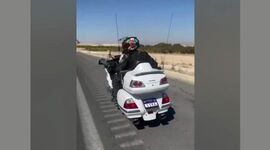 موتورسیکلت باشکوه هوندا در جاده‌های ایران+ ویدئو

